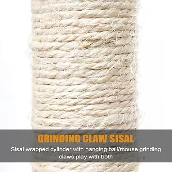 Cat Post Scratcher Vertical Sisal Cat Scratching Posts