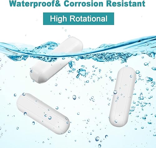 Miniatura 6 de Barra agitadora magnética de PTFE, color blanco, barra de agitación magnética, barra de laboratorio, barra de placa de agitación, barra magnética de