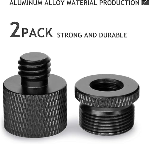 Miniatura 5 de Adaptador de soporte de micrófono 58 hembra a 38 macho y 38 hembra a 58 macho adaptador de rosca para soporte de micrófono para soporte de micrófono