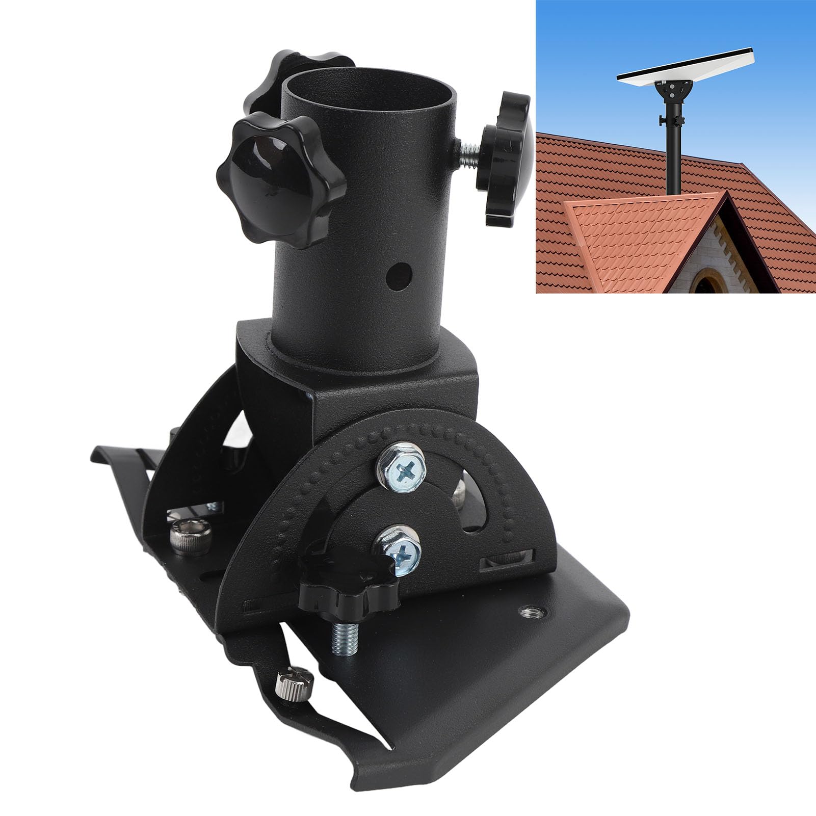 Mini Kit di Montaggio su Palo Satellitare Rettangolare Installazione Semplice con Design Alla Moda per Uso Domestico Acciaio Inossidabile
