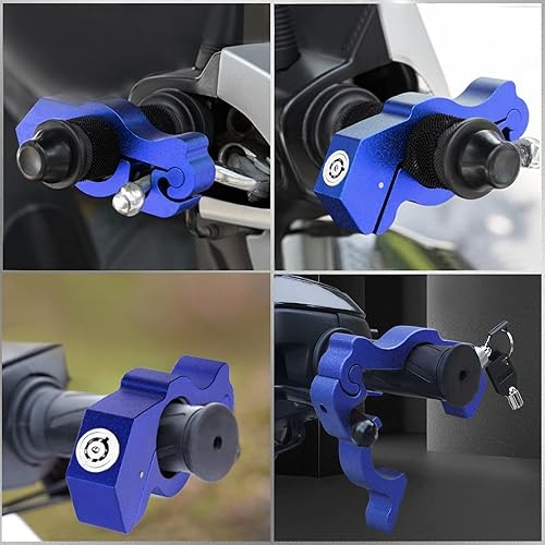 Miniatura 6 de Cerradura del acelerador de motocicleta cerraduras de motocicleta antirrobo  Palanca de freno alarma de seguridad para motocicleta, bloqueo de