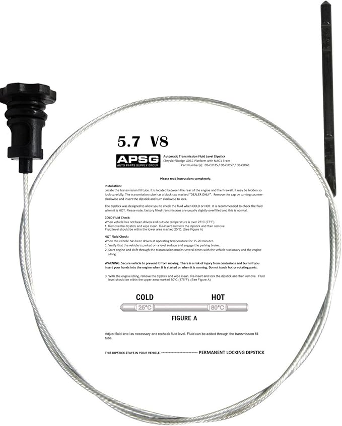 for CHRYSLER, DODGE JEEP W/ 5.7 L HEMI V8 TRANSMISSION FLUID