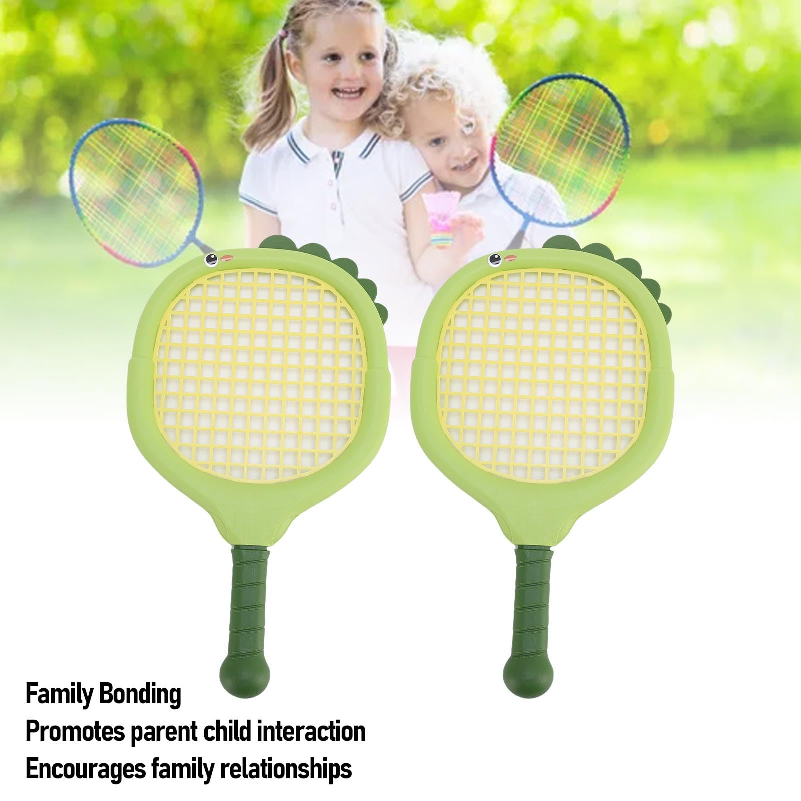 Juego de Raquetas de Tenis y Bádminton para Niños con 2 Volantes y 2 Pelotas