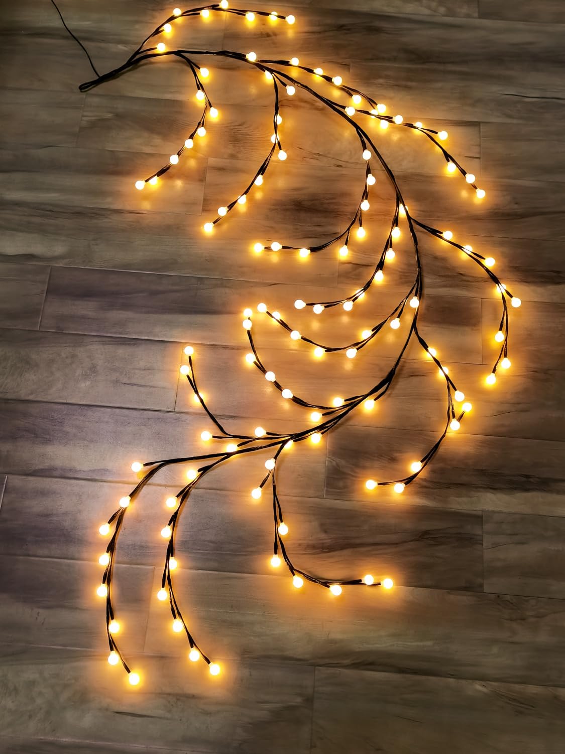 Idena 30522 - LED Zweige, Lichterkette mit 120 RGB LED in 16 Lichtfarben, Deko für Außen & Innen, ca. 2 m groß, 3 Timer Modi & 7 Lichtfunktionen, als Wanddeko und Lichterbaum (Packung mit 2)