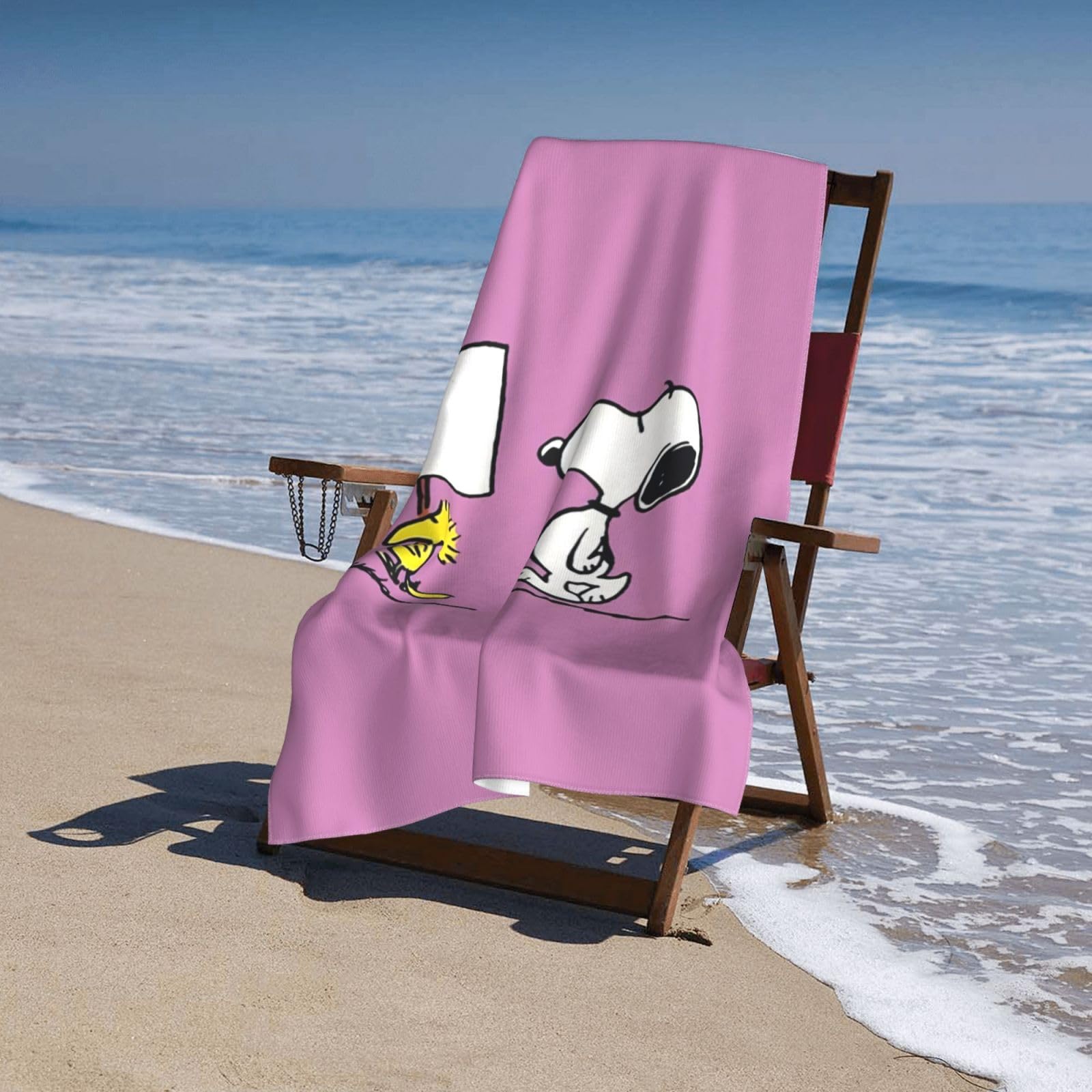 SNOOPY サーフショップ 大判タオル PEANUTS』 スヌーピー レター