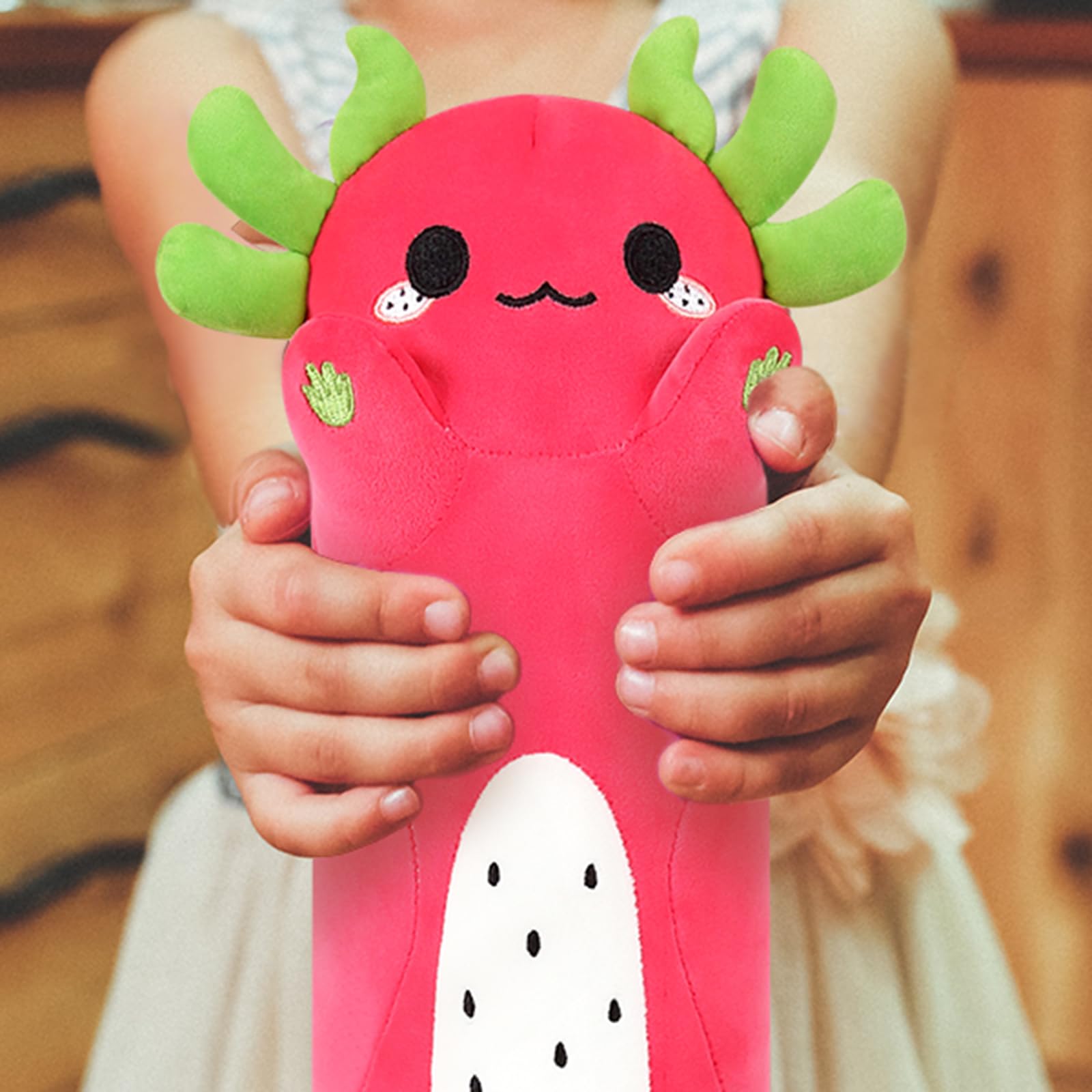 SQEQE Verzwaard Axolotl pluche schattig pluche knuffelkussen, knuffeldier, cadeau voor kinderen en volwassenen, 35 cm SQEQE Verzwaard Axolotl pluche schattig pluche knuffelkussen, knuffeldier, cadeau voor kinderen en volwassenen, 35 cm