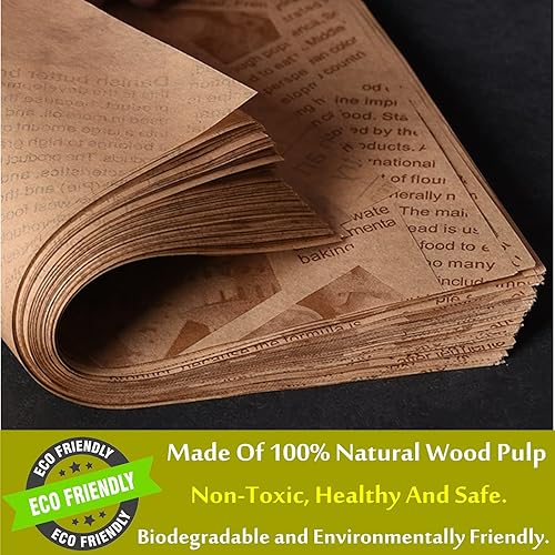 Miniatura 2 de 100 piezas de papel pergamino, papel de cera, forros para cestas de alimentos, papel de envoltura de sándwich de alimentos, papel de pergamino para