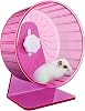 Super Silent Hamster Exercise Wheels,Silent Hamster Wheel,Adjustable Stand Hamsters Exercise Wheels,Quiet Rat Wheel,Quiet Running Wheel for Dwarf,Hamsters and Other Small Animals Φ 5.5 inch, Pink