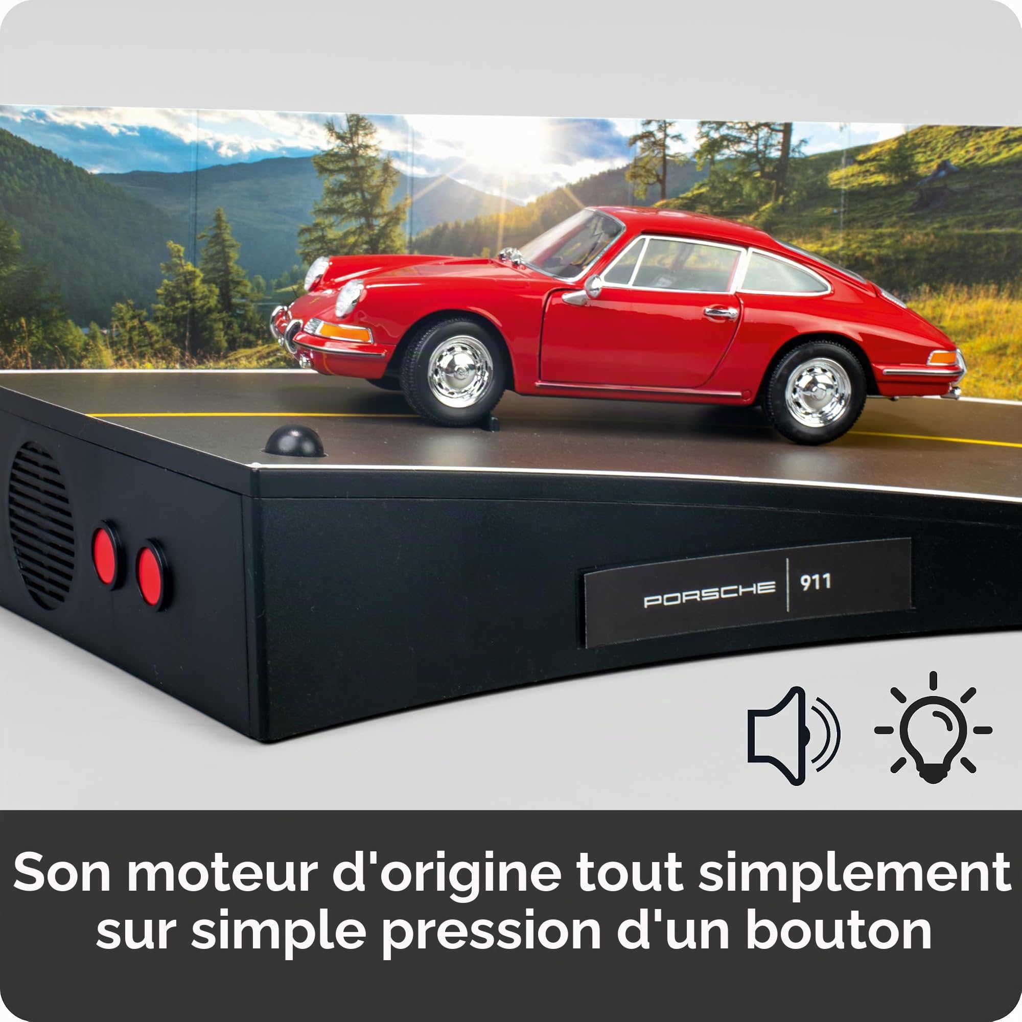 FRANZIS 67247 - Porsche 911 - Build Your Legend - Kit de modélisme détaillé avec Module sonore, éclairage LED, Livre d'accompagnement