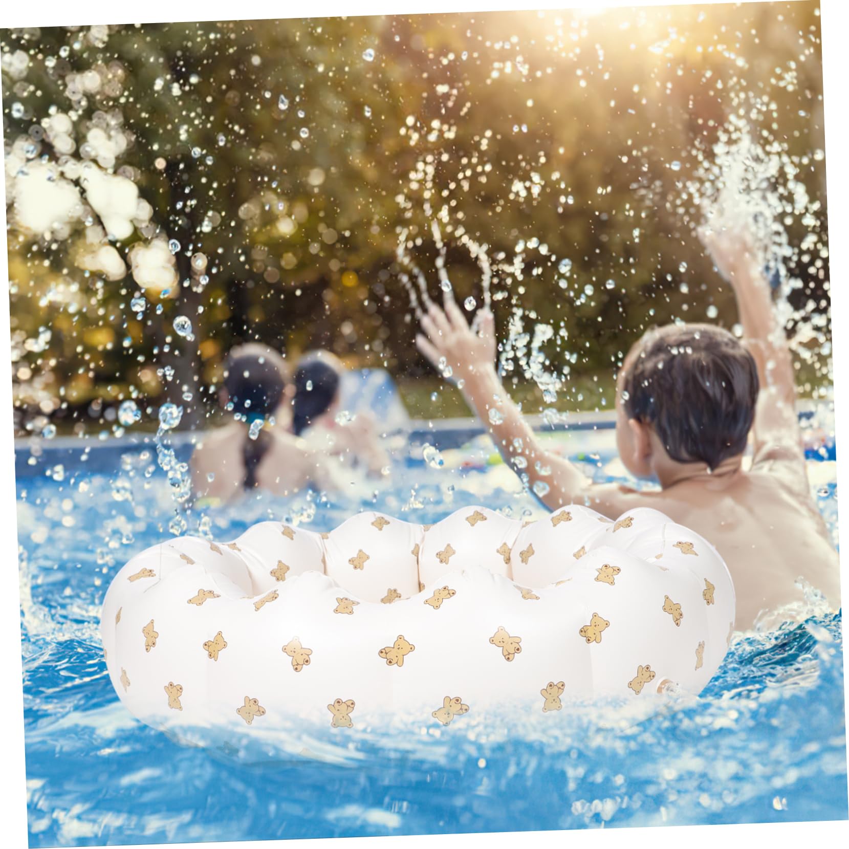 Abaodam Piscina Inflable para Bebés Pequeña Piscina de Baño para Inflable para Interiores y Exteriores para Verano y Cumpleaños