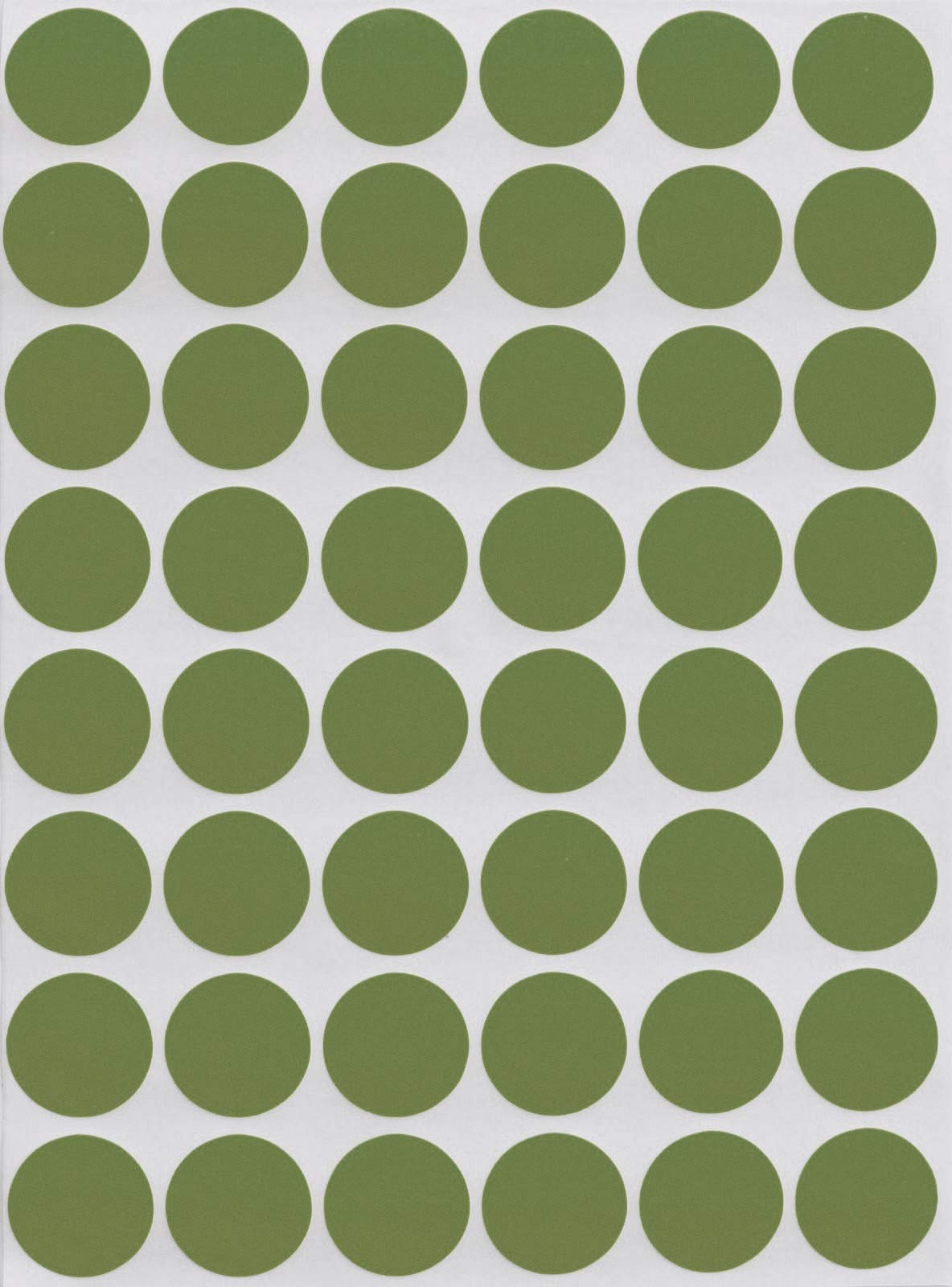 Royal Green Write Dot Sticker 11/16" Inch Color-Coding Labels for Inventory Office Supplies & Home (17mm), 4800-Pack (Olive)