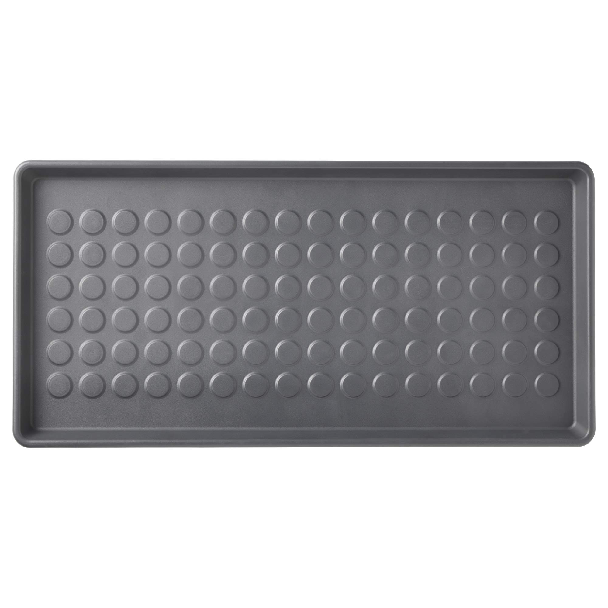 Tapis de chaussures de 71 x 35 cm extérieur et intérieur gris imperméable pour entrée BAGGMUCK