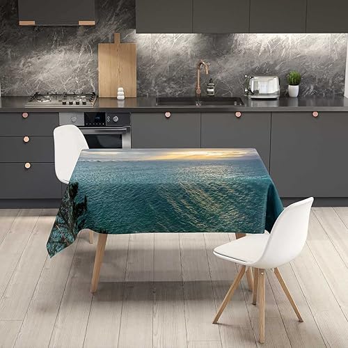 Vista 31 de Mantel blanco Redondo para Mesa De 4 Sillas Geometry Lattice Line Modern Outdoor Mantel para Boda Fiesta de Vacaciones 30 X 30 Pulgadas