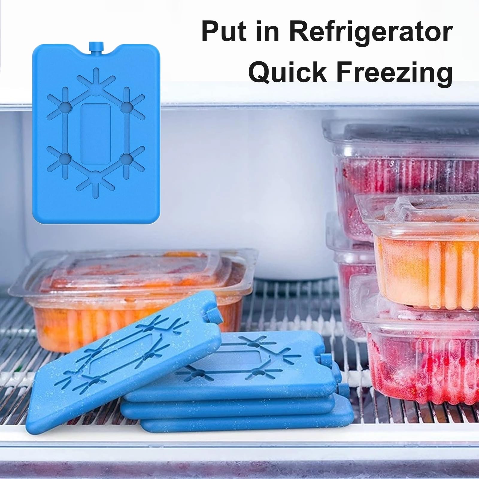 TrAdE Shop Traesio - Freezerino Ghiaccio Ghiacciolo Per Borsa Termica Mare Termico Refrigerante