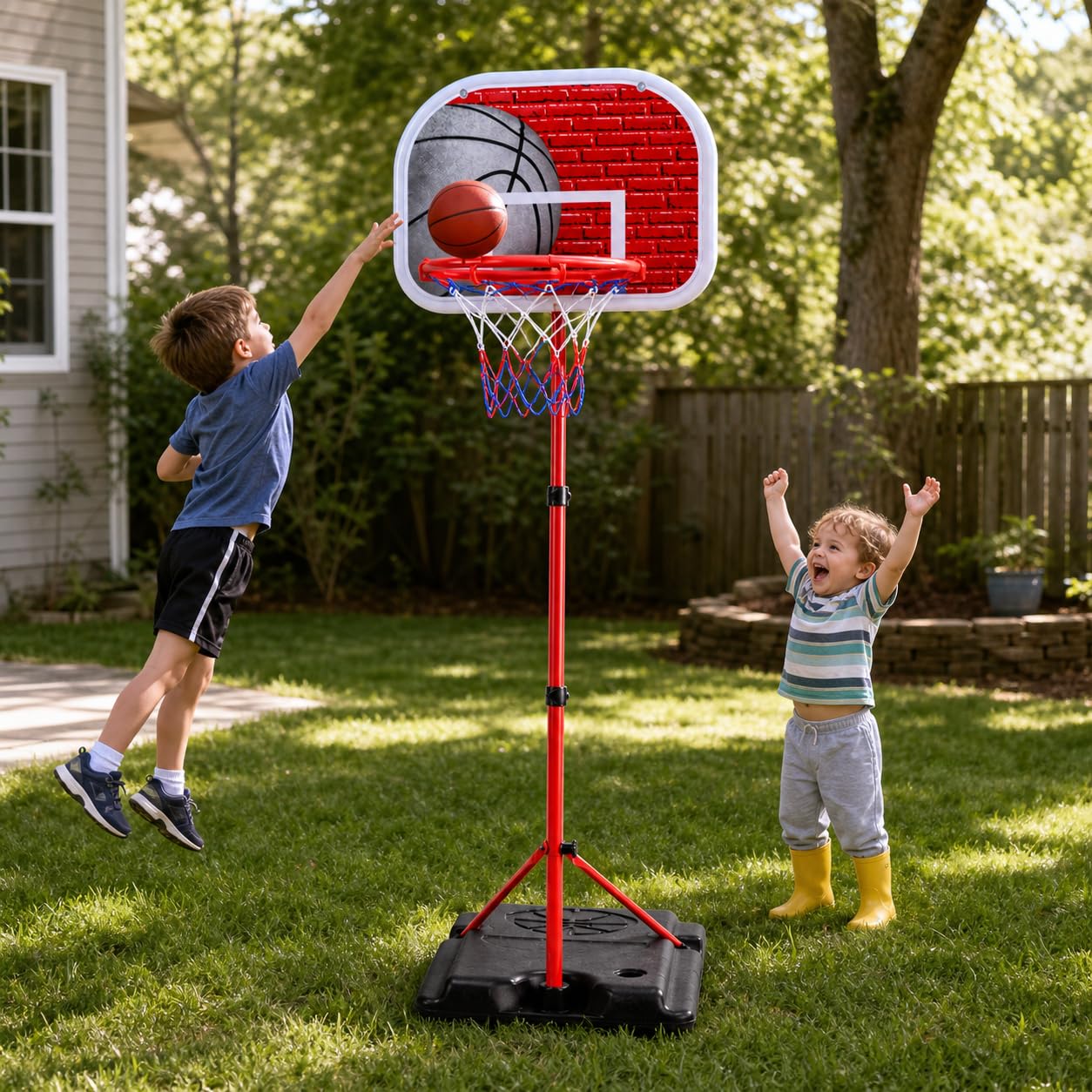 Gioco Bambini Esterno, con e Pompa, Altezza Regolabile, per cortile
