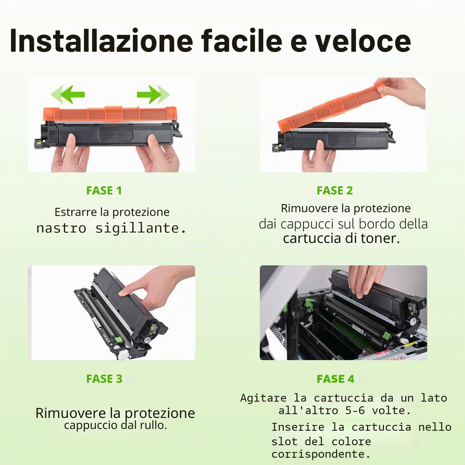 swiss toner TN248XL TN248 Toner Compatibile per Brother MFC-L3740CDWE MFC-L3760CDW DCP-L3560CDW DCP-L3520CDW HL-L3220CWE HL-L3220CW Toner TN 248XL TN 248 (Con Chip, Pak 2)
