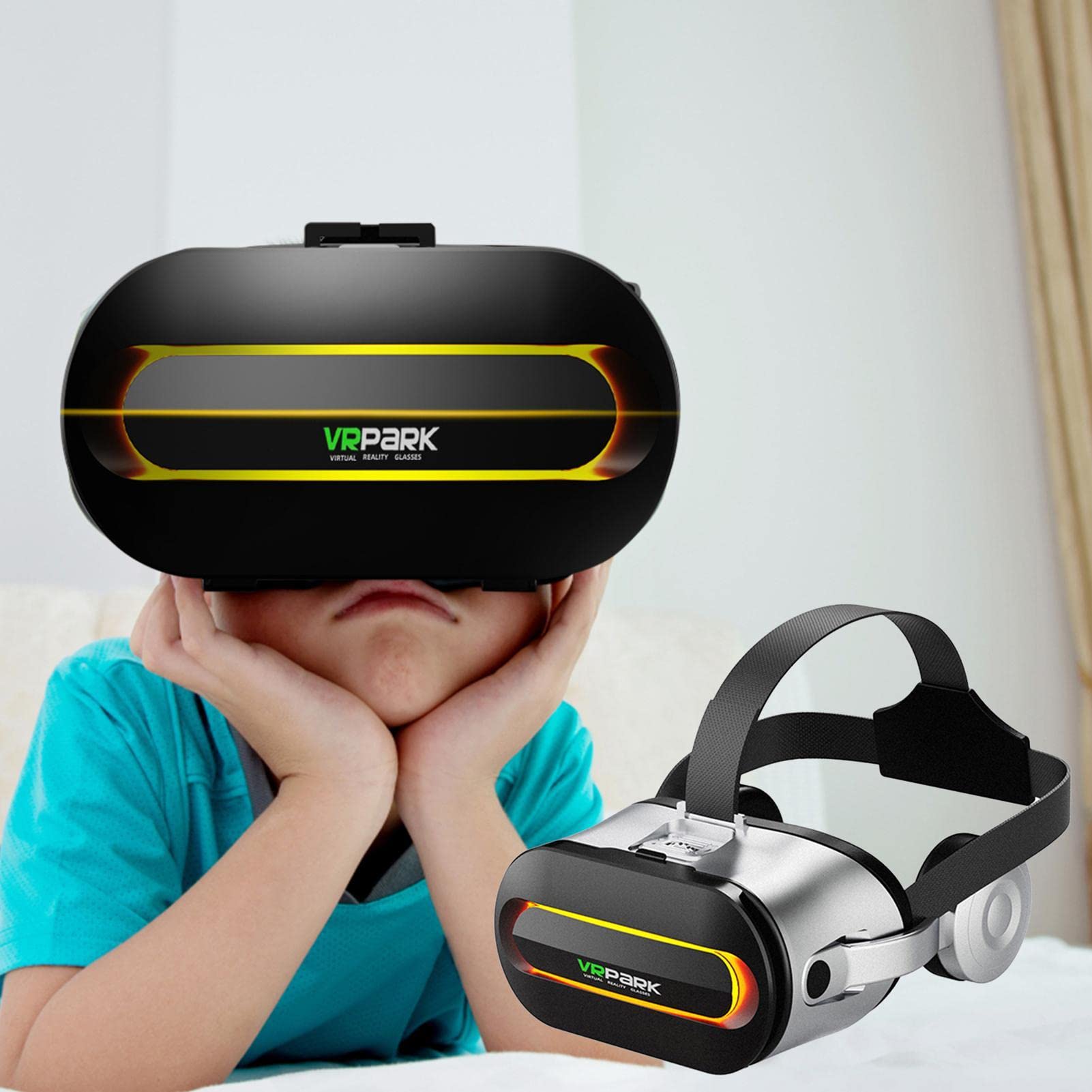 Amazon.co.jp: VR ヘッドセット,ユニバーサル バーチャル リアリティ