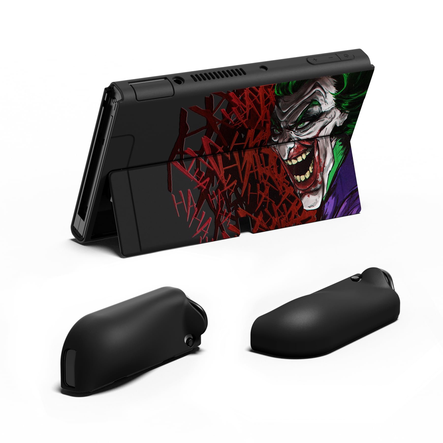 PlayVital ZealProtect Custodia protettiva morbida per Nintendo Switch OLED, protezione flessibile Joycon Grip Cover per Nintendo Switch OLED con tappi per pollice e tappi per pulsanti di direzione