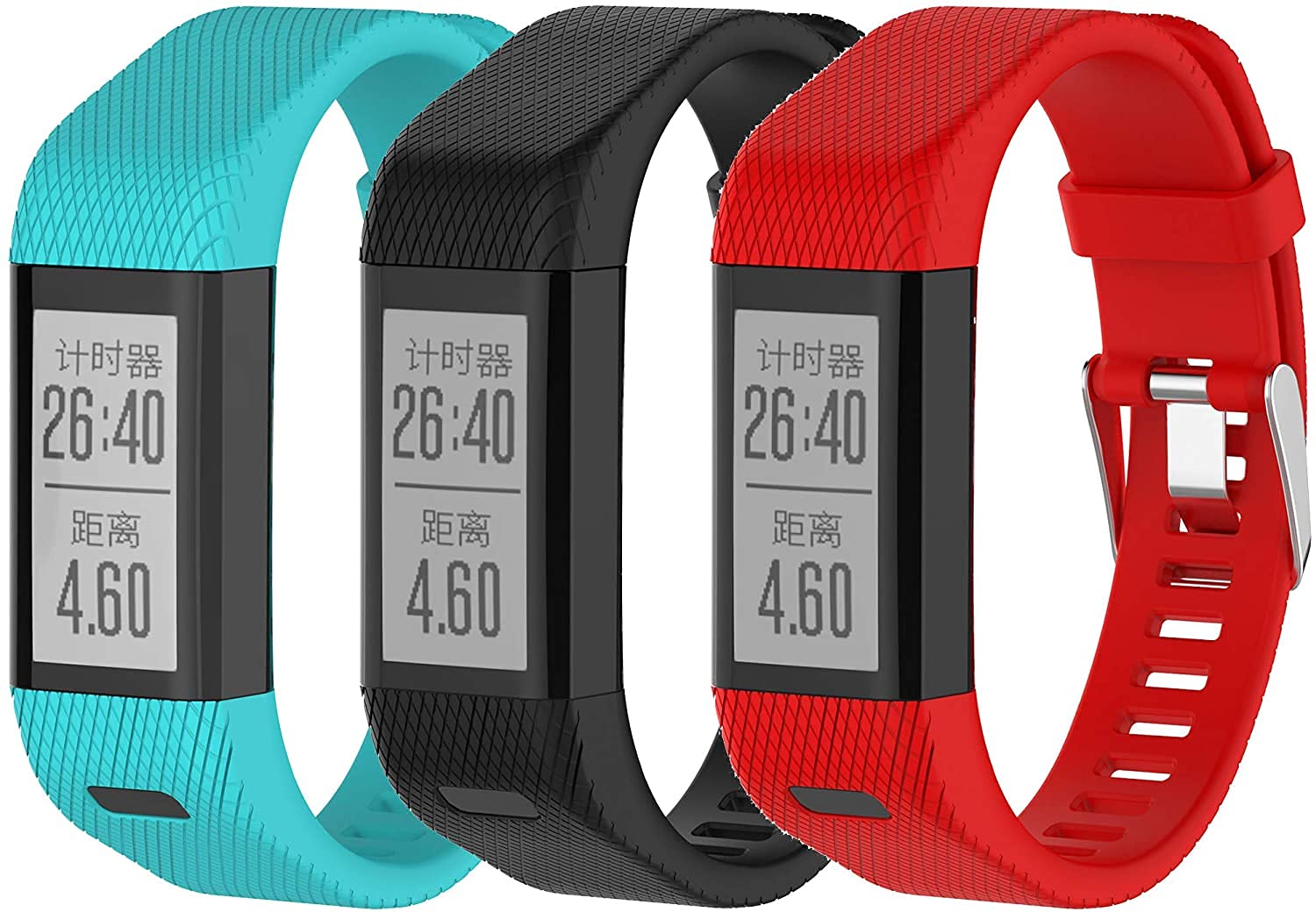 Cinturino Sostitutivo In Silicone Per Garmin Vivosmart HR+, Approach X10, X40 – Regolabile, Impermeabile, Uomo/donna - 5