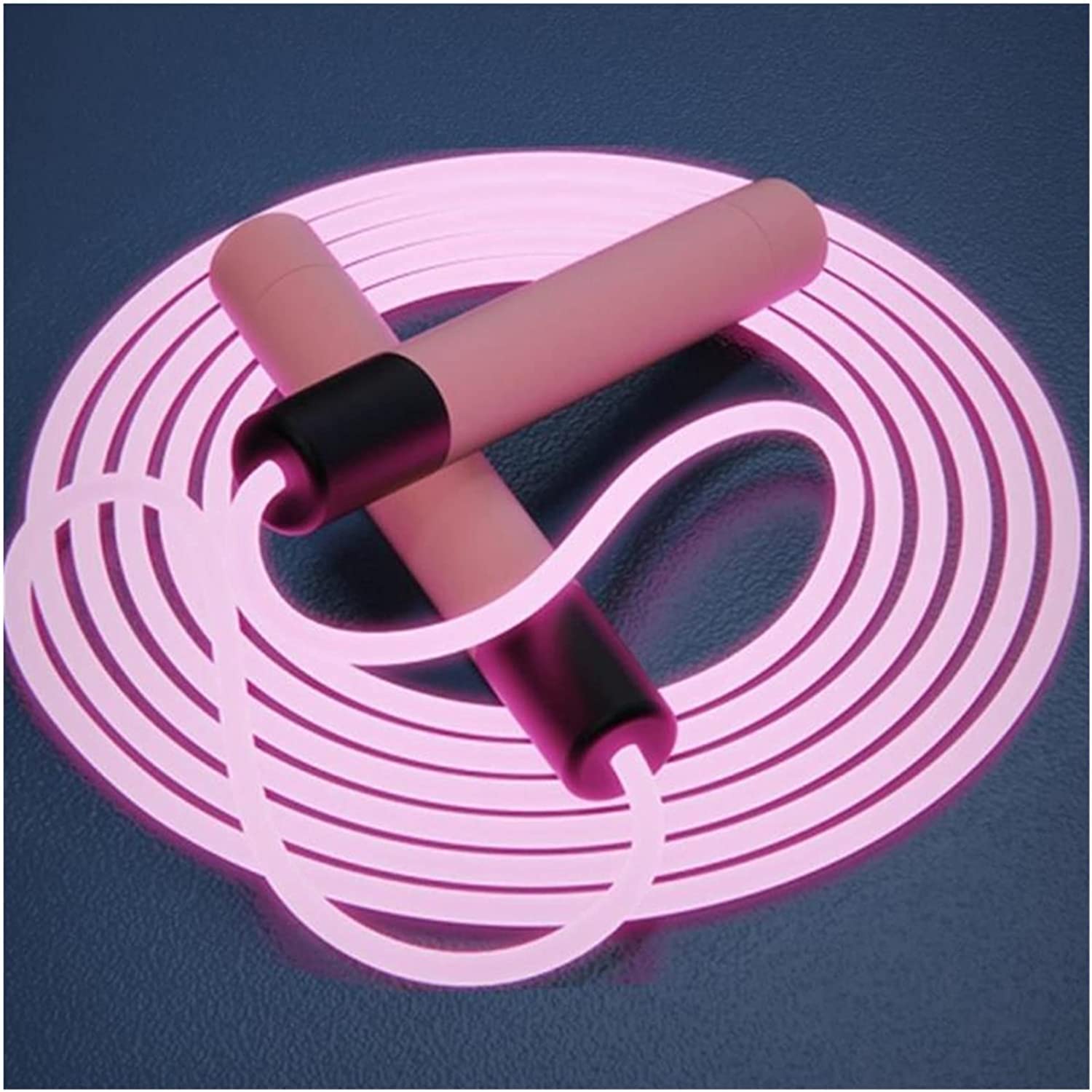 Comba para Saltar Cross Training Cuerda De Saltar Ajustable Para Entrenamiento Físico, Brillante Nocturna, Luz LED Para Al Aire Libre Deporte