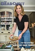 Vista 6 de The Bead Chest Cuentas de vidrio africanas recicladas hebra completa de 24" de cuentas de vidrio de comercio justo respetuosas del medio ambiente