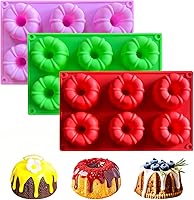 Vista 6 de saphe Molde de silicona para tartas, moldes de silicona para tartas, utensilios para hornear antiadherentes de 10 pulgadas para gelatina, gelatina