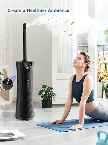 Miniatura 7 de Humidificador de 17L4.5 galones para habitación grande, humidificadores ultrasónicos inteligentes y silenciosos de niebla fría para dormitorio,
