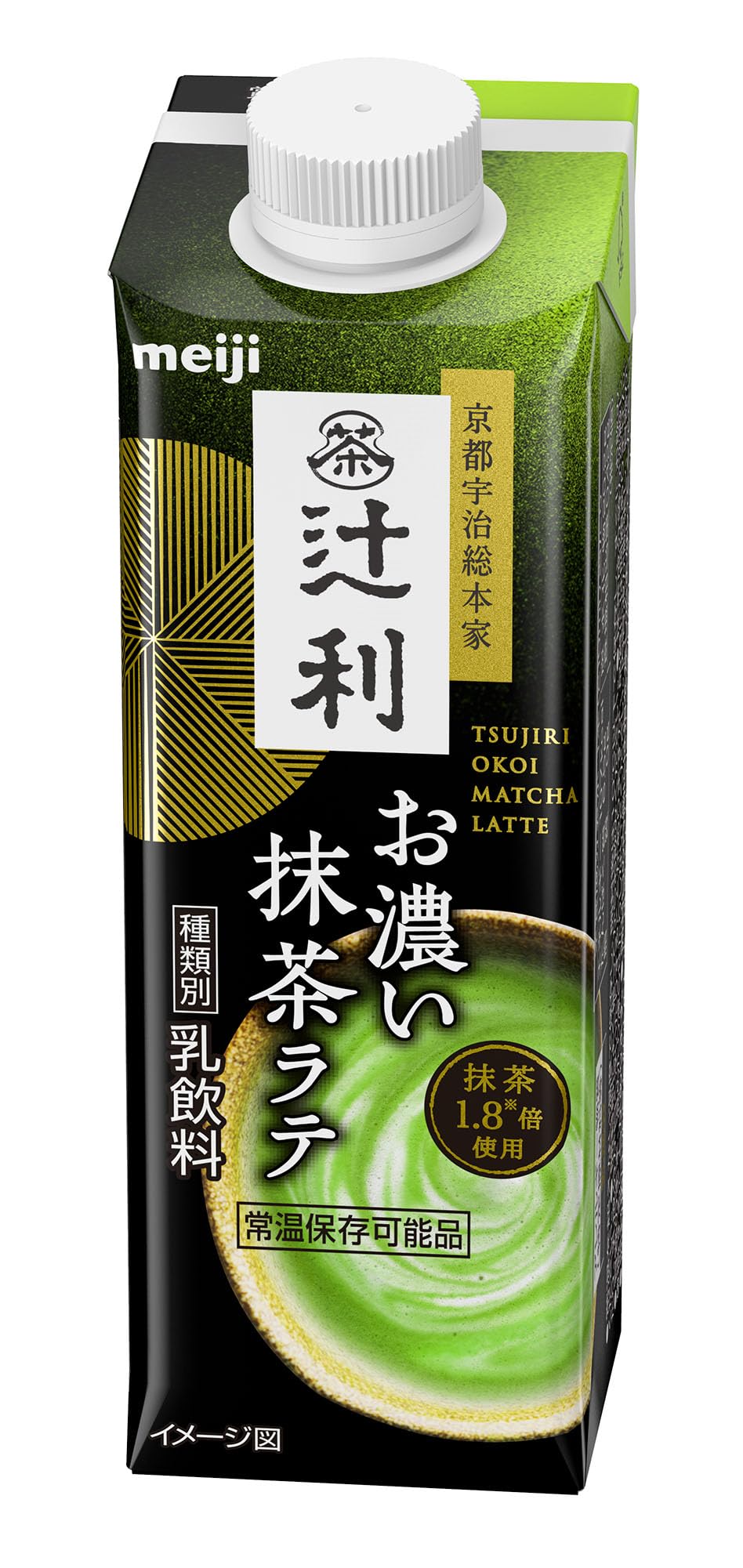 【40%OFF】【1,540円】 明治 辻利 お濃い抹茶ラテ 210ml×12本