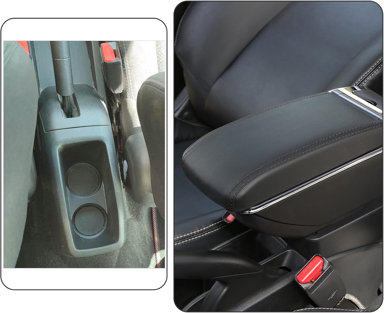 Detailný pohľad na lakťovú opierku s USB portmi