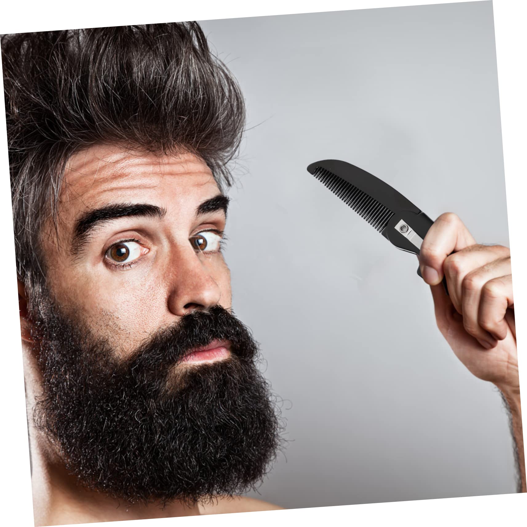 MAGICLULU Kit Per La Di Barba E Baffi 4 Pezzi Set Di Pettini Spazzola Pettini Pieghevoli in Plastica Accessorio Per Da Uomo Delicato Sulla Pelle Per Uso Quotidiano in Viaggio 4 Pezzi*4