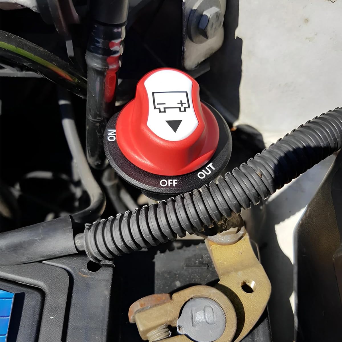 Greluma 1 PC Interruttore staccabatteria per auto da 200 A,interruttore isolatore principale per batteria da 12V-24V,interruttori ON-OFF per batteria per barche marine,caravan,veicoli,moto,autobus