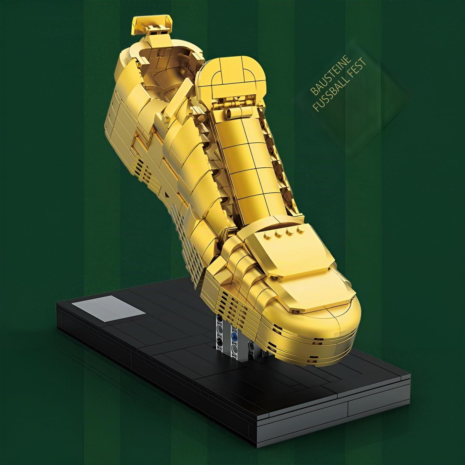 Weltmeisterschaftspokal-Bausatz, 573-teiliges Bauset für den Goldenen Schuh, Modell eines Fußball-Meisterschaftspokals, Wohnaccessoire, STEM-Spielzeug, kreatives Geschenk für Fußballfans