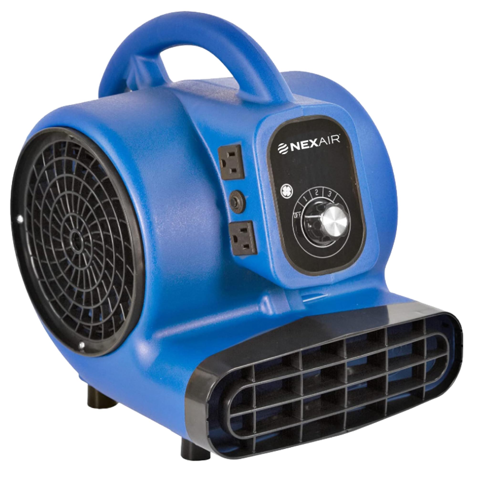 Nexair 1HP Stackable High-Velocity Industrial Carpet Dryer 3 Speed, Air Mover Blower With Auto Shut-off Timer, Adjustable Floor Drying Fan, Dries Cools And Ventilates Attic Spaces, Work Areas, Garages - View #3