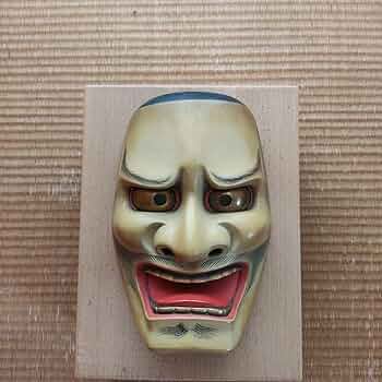 Amazon.co.jp: 能面 黒髭 木彫り : おもちゃ