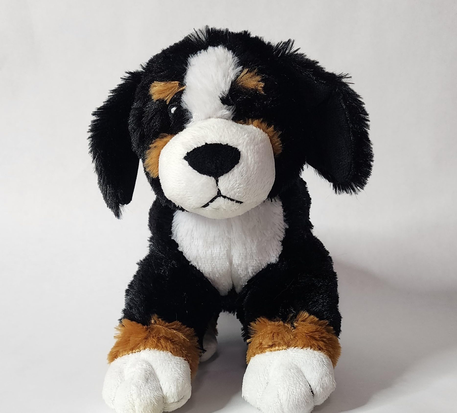 Bernese Mountain Dog Anti-Anxiety Dog Toy, Plush Puppy with Heartbeat and Heat Pack