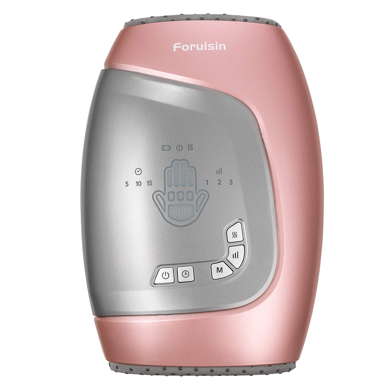 Foruisin Hand Massager with Heat, Cordless Electric Hand Massager Tool Heating and Compression for Arthritis and Carpal Tunnel, 3 Levels Pressure Point Massager from Finger to Wrist