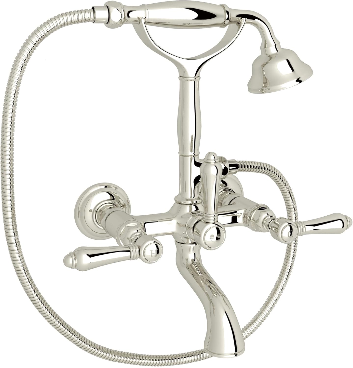 ROHL A1401LMPN Exposed Wall Mount Tub Filler w/Handshower