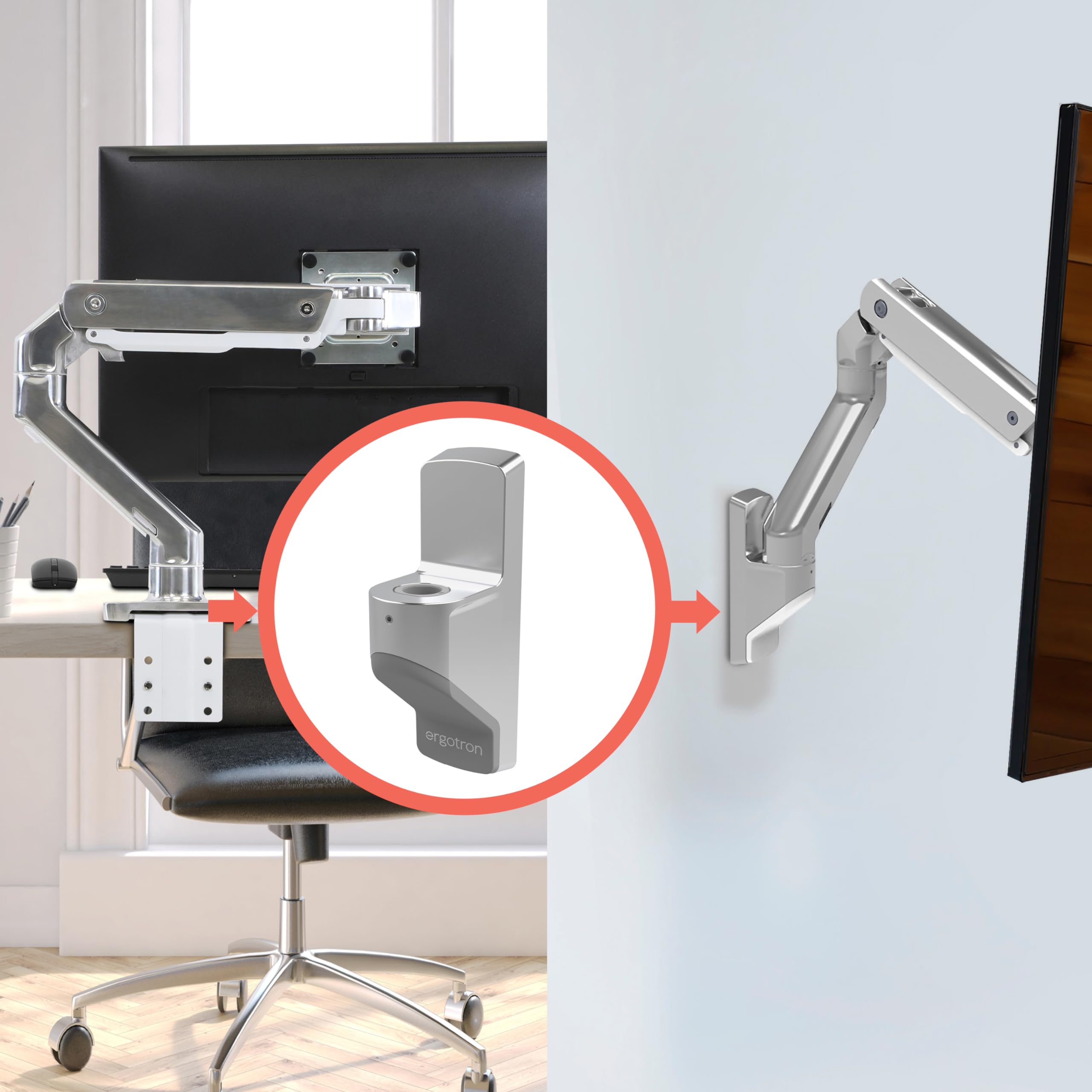 Amazon.com: Ergotron – HX Wall Mount Conversion Kit – Add-on for