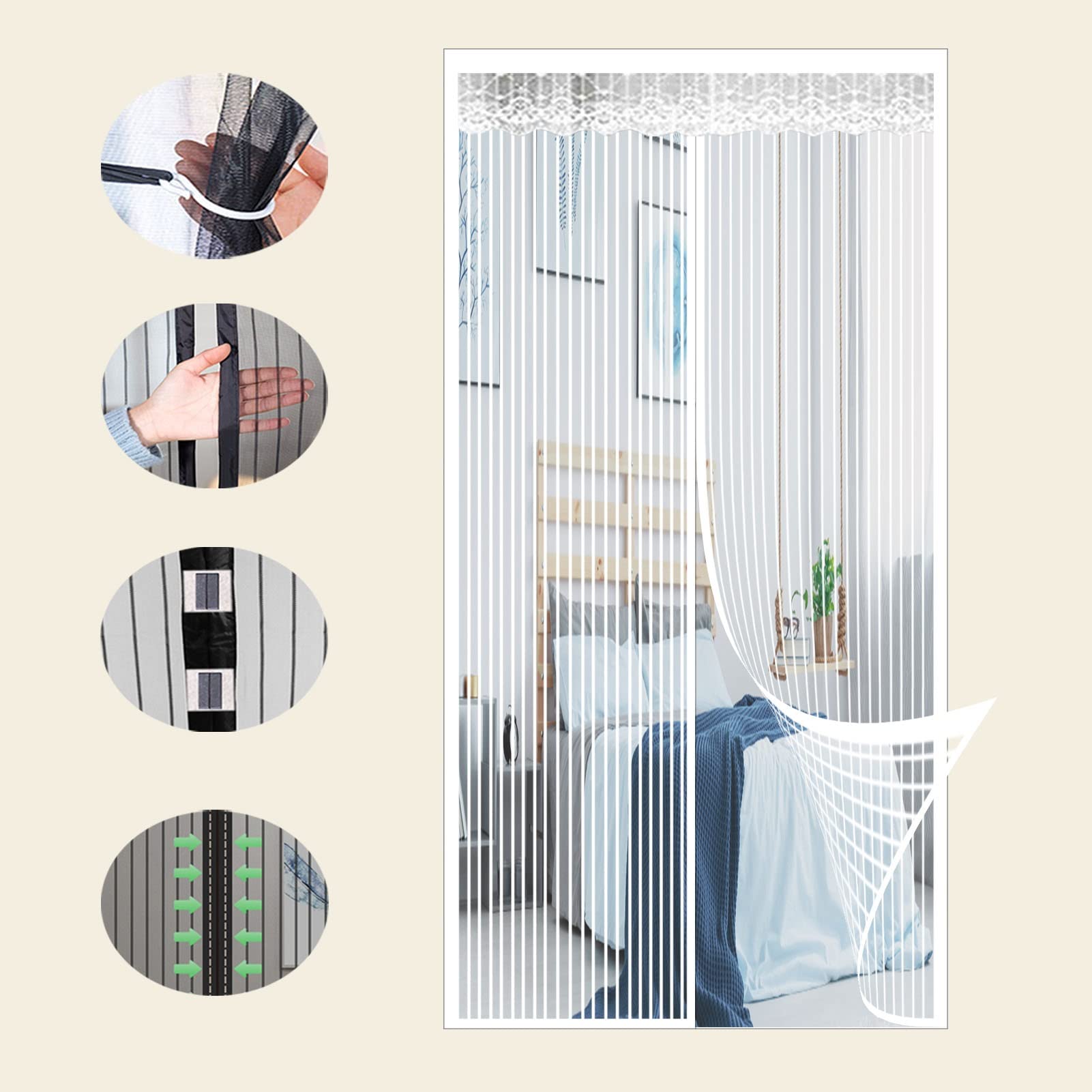 Moustiquaire Porte Sans Perçage – Moust