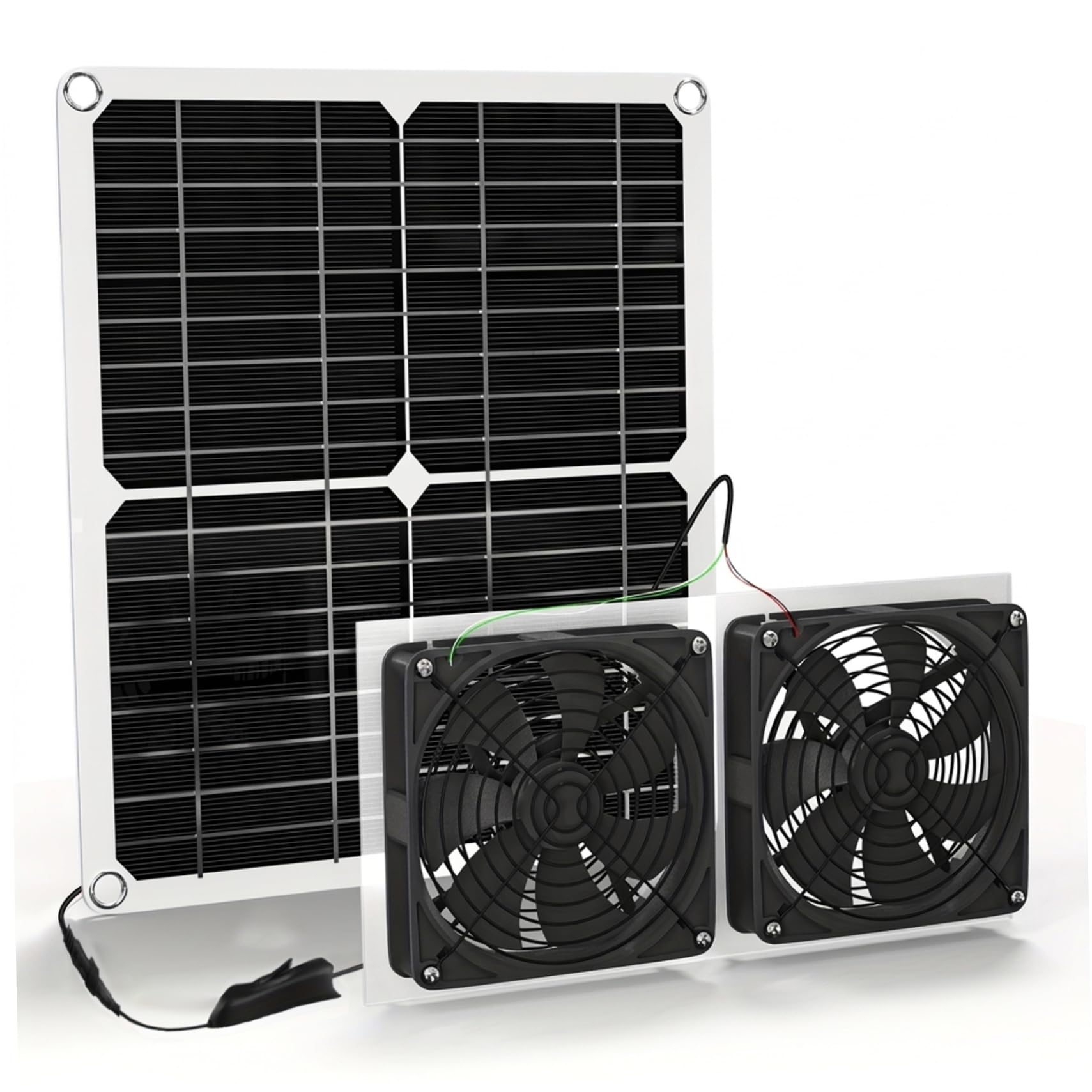 Ventilateur d'extraction solaire autonome pour aérer et ventiler la serre ou le poulailler