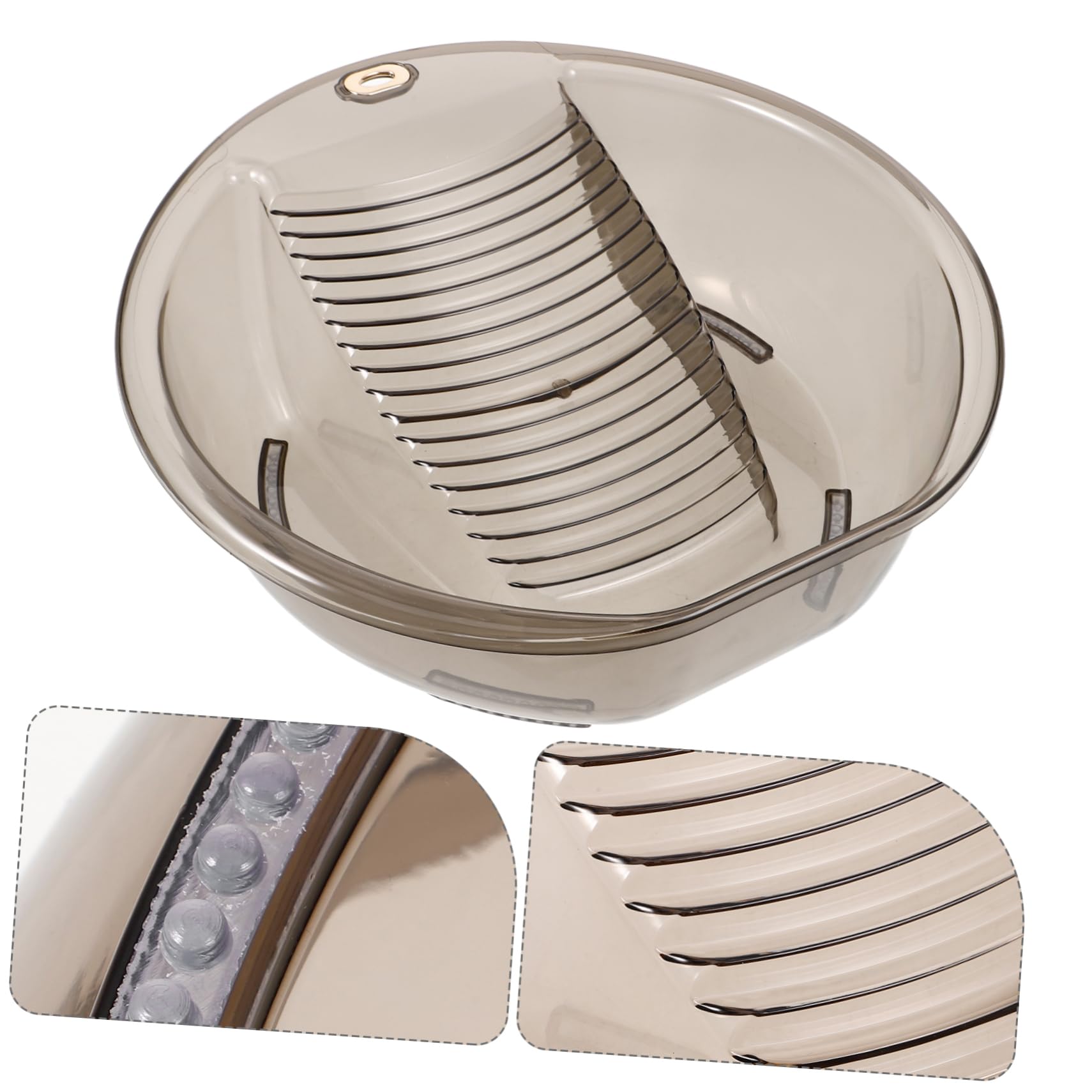 Mikikit Lavatoio con Lavabo Asse per Lavare Vestiti Design Compatto Dormitori Grigio