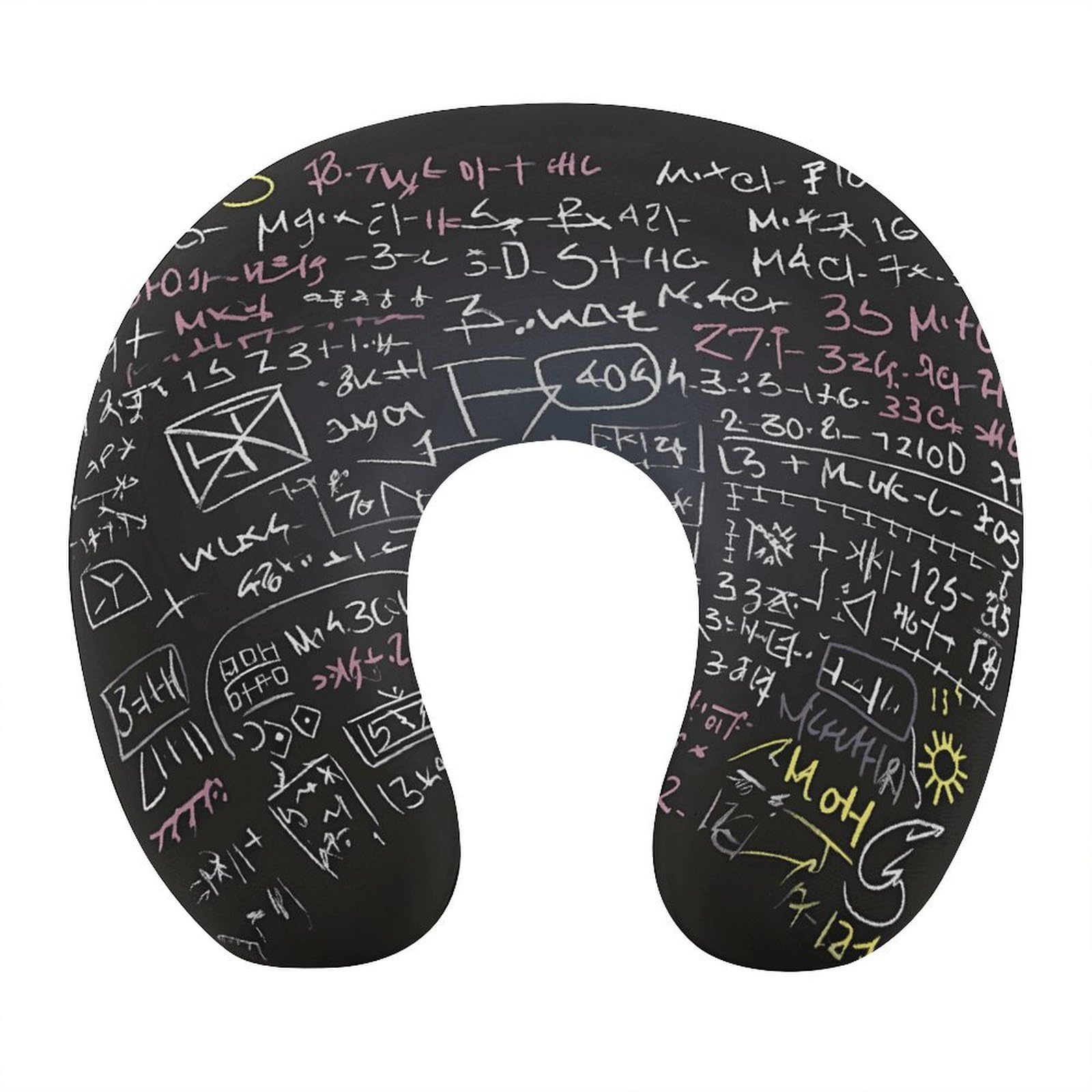 VstaDank - Mathematical Formula Neck Pillow, Memory Foam for Sleeping, U Shaped Pillows, Travel Head Support Pillows, Super Lightweight, Portable, Pillow