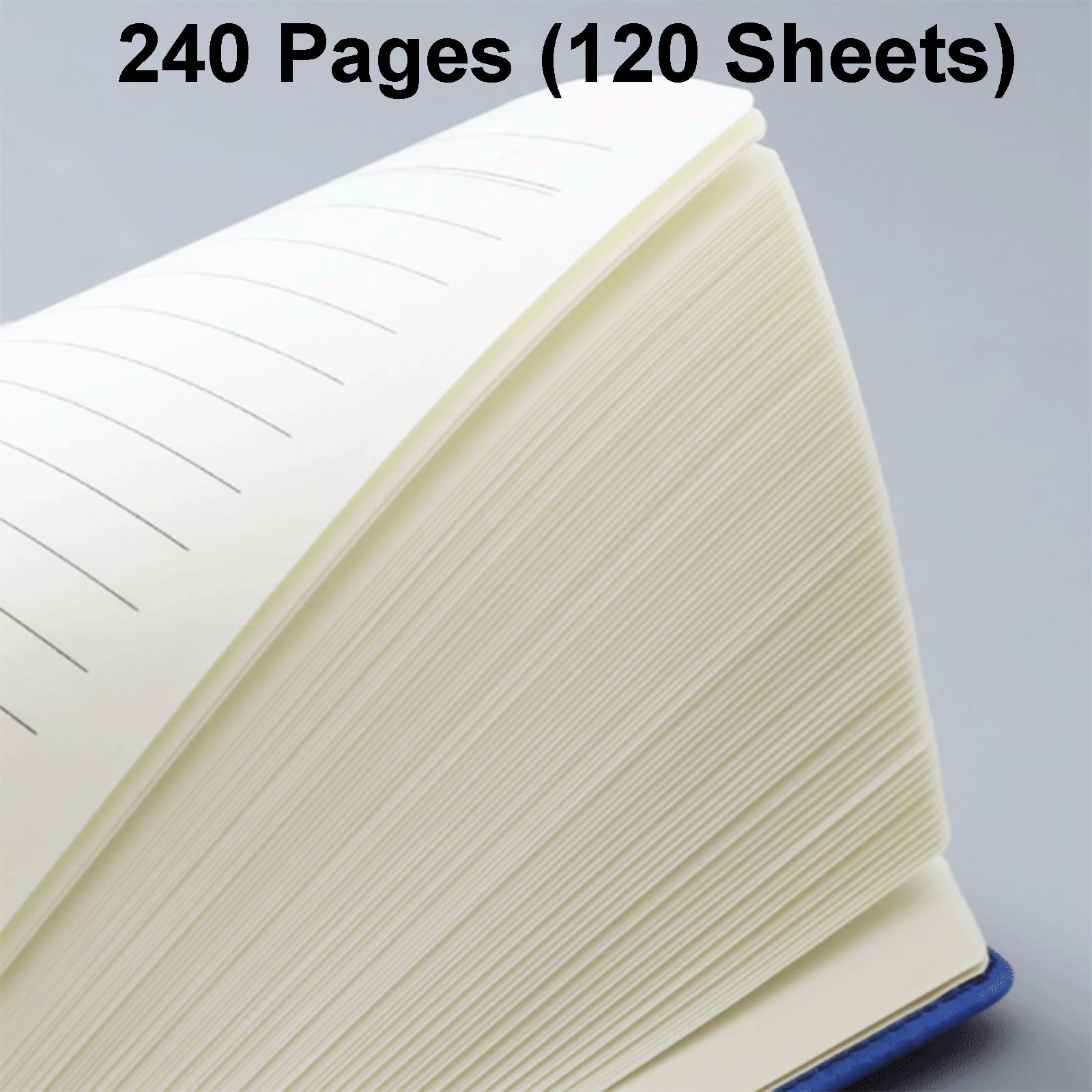Elegancki Draadgebonden notitieboekset Imitatieleer notitieblok voor thuis, op school en op kantoor, 240 pagina's/120 vellen, 28,8 x 21,5 cm Przenośny