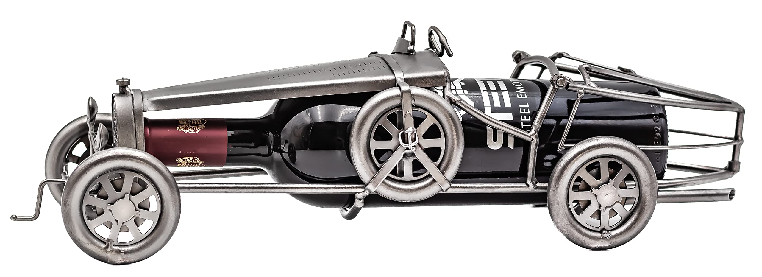 STEEMO Weinflaschenhalter Kapitän - Maritime Deko Aus Stahl