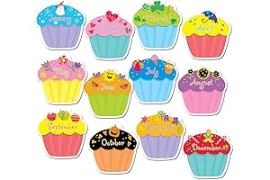 Enrich Classrooms with Vibrant Cupcake Cutouts by Creative Teaching Press