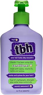 TBH Teen & Kids Conditioner- Lightweight and Detangling Hydrating Hair Conditioner for Dry, Oily, Fine, Curly, and All Hair Types - Tween and Kids Hair Conditioner - Sulfate, Paraben Free - 12 oz