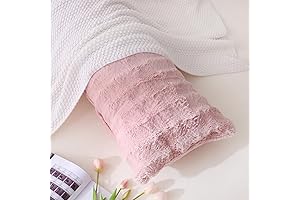 Indulge in Cozy Comfort with Our Long Pink Plush Pillow Case