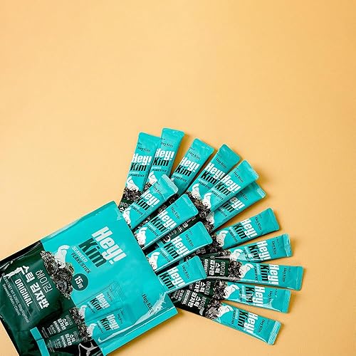 Miniatura 2 de Heykim Furikake de algas tostadas con sésamo paquete individual de 15 palitos (0.35 onzas), fácil de cortar, aperitivo saludable, fácil de