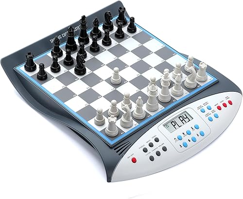 Talking Chess Master - Juego de ajedrez electrónico - Tablero de ajedrez electrónico con sistema de enseñanza de voz - Entrenador de aprendizaje