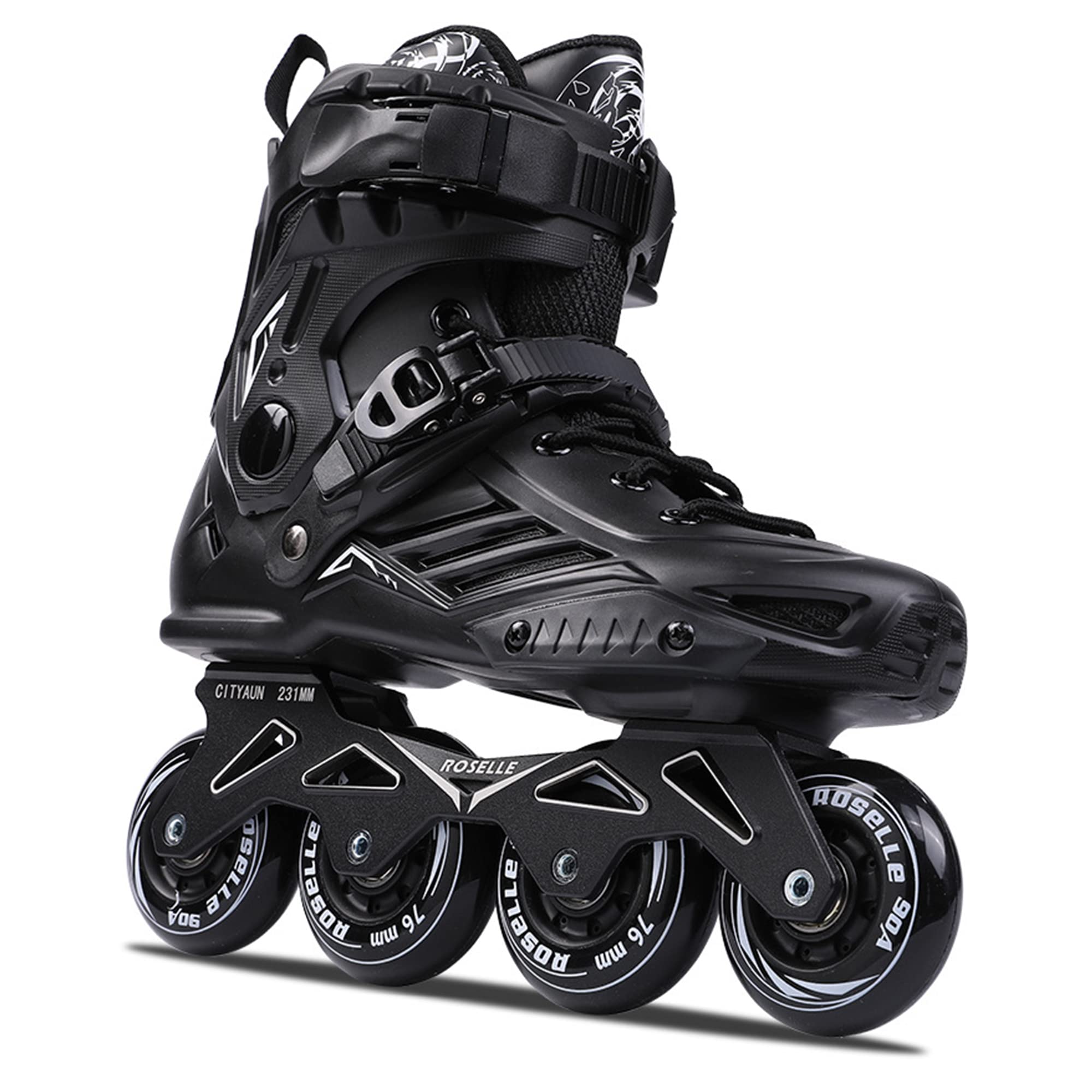 Rollers en Ligne pour Femmes et Hommes Adultes, Patins à roulettes de Sport Professionnels, Patins à Roues Alignées, Patins à Une Rangée pour l'exercice en Plein Air